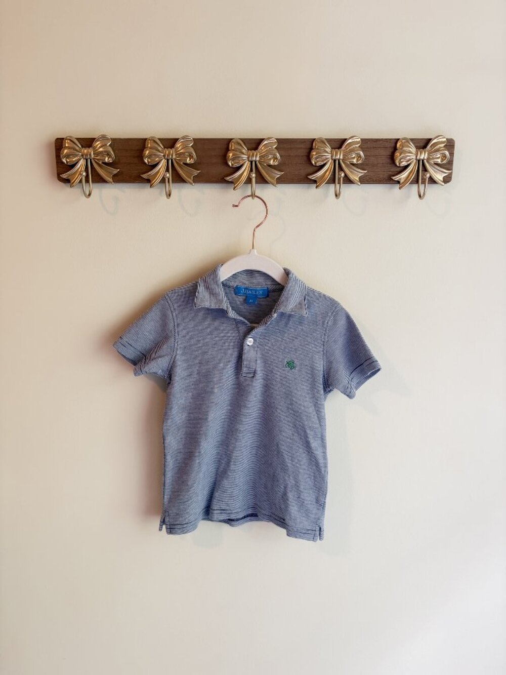 J. Bailey Boys Polo Shirt Size 4T Blue Striped